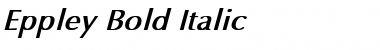 Download Eppley Bold Italic Font Title Preview