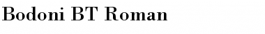 Download Bodoni BT Roman Font Title Preview