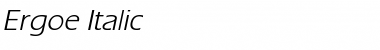 Download Ergoe Italic Font Title Preview