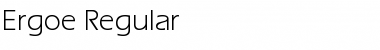 Download Ergoe Regular Font Title Preview