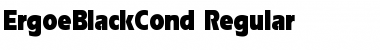 Download ErgoeBlackCond Regular Font Title Preview