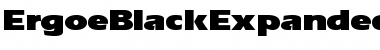 Download ErgoeBlackExpanded Regular Font Title Preview