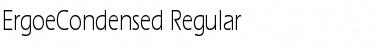 Download ErgoeCondensed Regular Font Title Preview