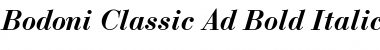 Download Bodoni Classic Ad Bold Italic Font Title Preview
