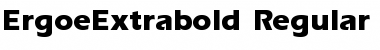 Download ErgoeExtrabold normal Font Title Preview