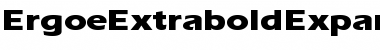 Download ErgoeExtraboldExpanded normal Font Title Preview