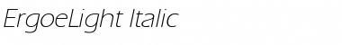 Download ErgoeLight Italic Font Title Preview