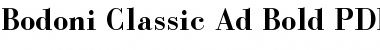 Download Bodoni Classic Ad Bold Font Title Preview