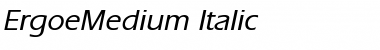 Download ErgoeMedium Italic Font Title Preview