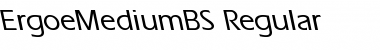 Download ErgoeMediumBS Regular Font Title Preview