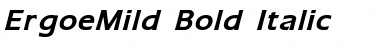 Download ErgoeMild Bold Italic Font Title Preview