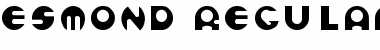 Download ESMOND Regular Font Title Preview