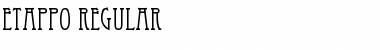 Download ETAPPO Regular Font Title Preview