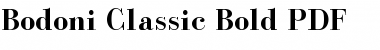 Download Bodoni Classic Bold Font