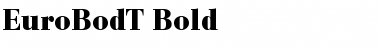 Download EuroBodT Bold Font Title Preview