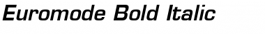 Download Euromode Bold Italic Font Title Preview