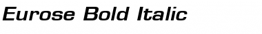 Download Eurose Bold Italic Font Title Preview