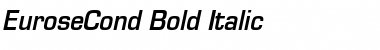 Download EuroseCond Bold Italic Font Title Preview