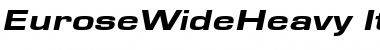 Download EuroseWideHeavy Italic Font Title Preview