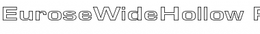 Download EuroseWideHollow Regular Font Title Preview