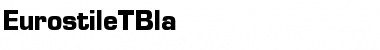 Download EurostileTBla Regular Font Title Preview