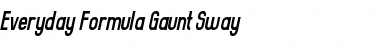 Download Everyday Formula Gaunt Sway Regular Font Title Preview