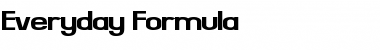 Download Everyday Formula Regular Font Title Preview