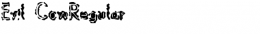 Download Evil Cow Regular Font Title Preview