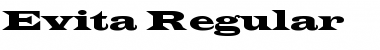 Download Evita Regular Font Title Preview