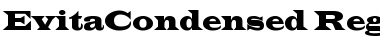 Download EvitaCondensed Regular Font Title Preview