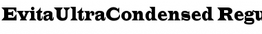 Download EvitaUltraCondensed Regular Font Title Preview
