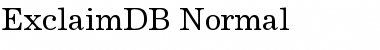 Download ExclaimDB Normal Font Title Preview
