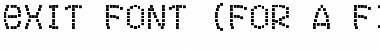 Download Exit font (for a film) Regular Font Title Preview
