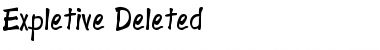 Download Expletive Deleted Regular Font Title Preview