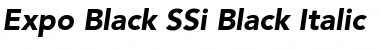 Download Expo Black SSi Black Italic Font Title Preview