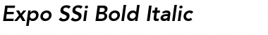 Download Expo SSi Bold Italic Font Title Preview