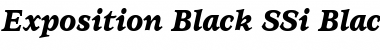 Download Exposition Black SSi Black Italic Font Title Preview