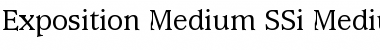 Download Exposition Medium SSi Medium Font Title Preview