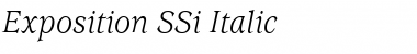 Download Exposition SSi Italic Font Title Preview