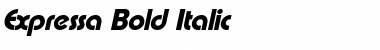 Download Expressa Bold Italic Font Title Preview