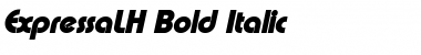 Download ExpressaLH Bold Italic Font Title Preview