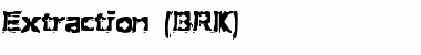 Download Extraction (BRK) Regular Font Title Preview