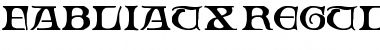 Download Fabliaux Regular Font Title Preview