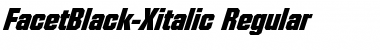 Download FacetBlack-Xitalic Regular Font