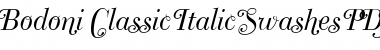 Download Bodoni Classic Swashes Italic Font Title Preview