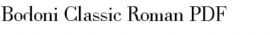 Download Bodoni Classic Roman Font Title Preview