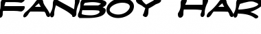 Download Fanboy Hardcore Bold Font Title Preview