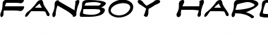 Download Fanboy Hardcore Italic Font Title Preview