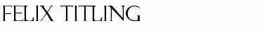 Download Felix Titling Regular Font Title Preview
