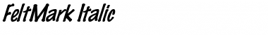 Download FeltMark Italic Font Title Preview